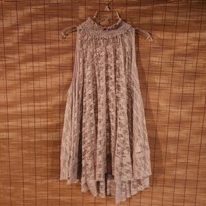 Free People Floral Lace Tunic